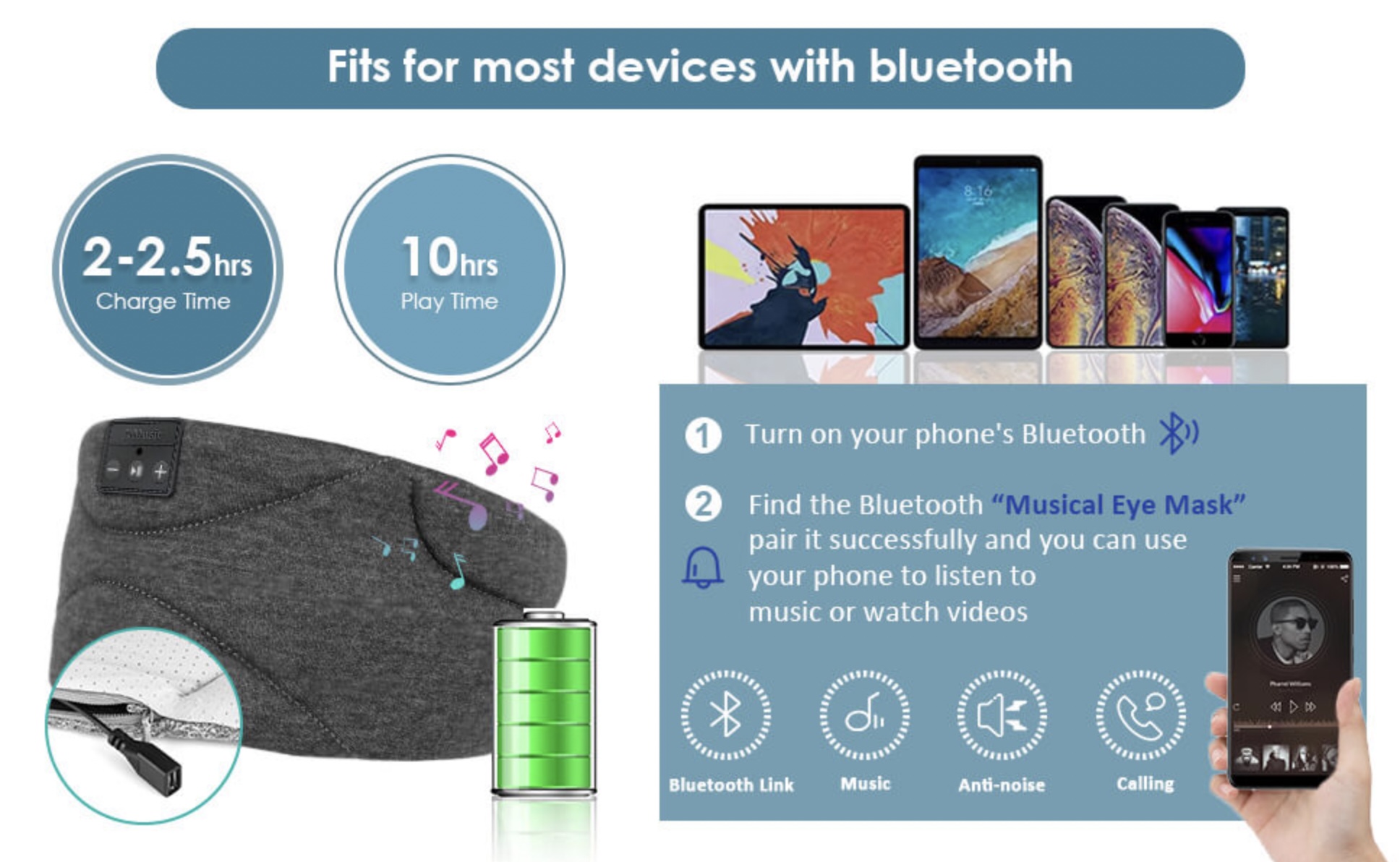 Bluetooth Sleep Mask